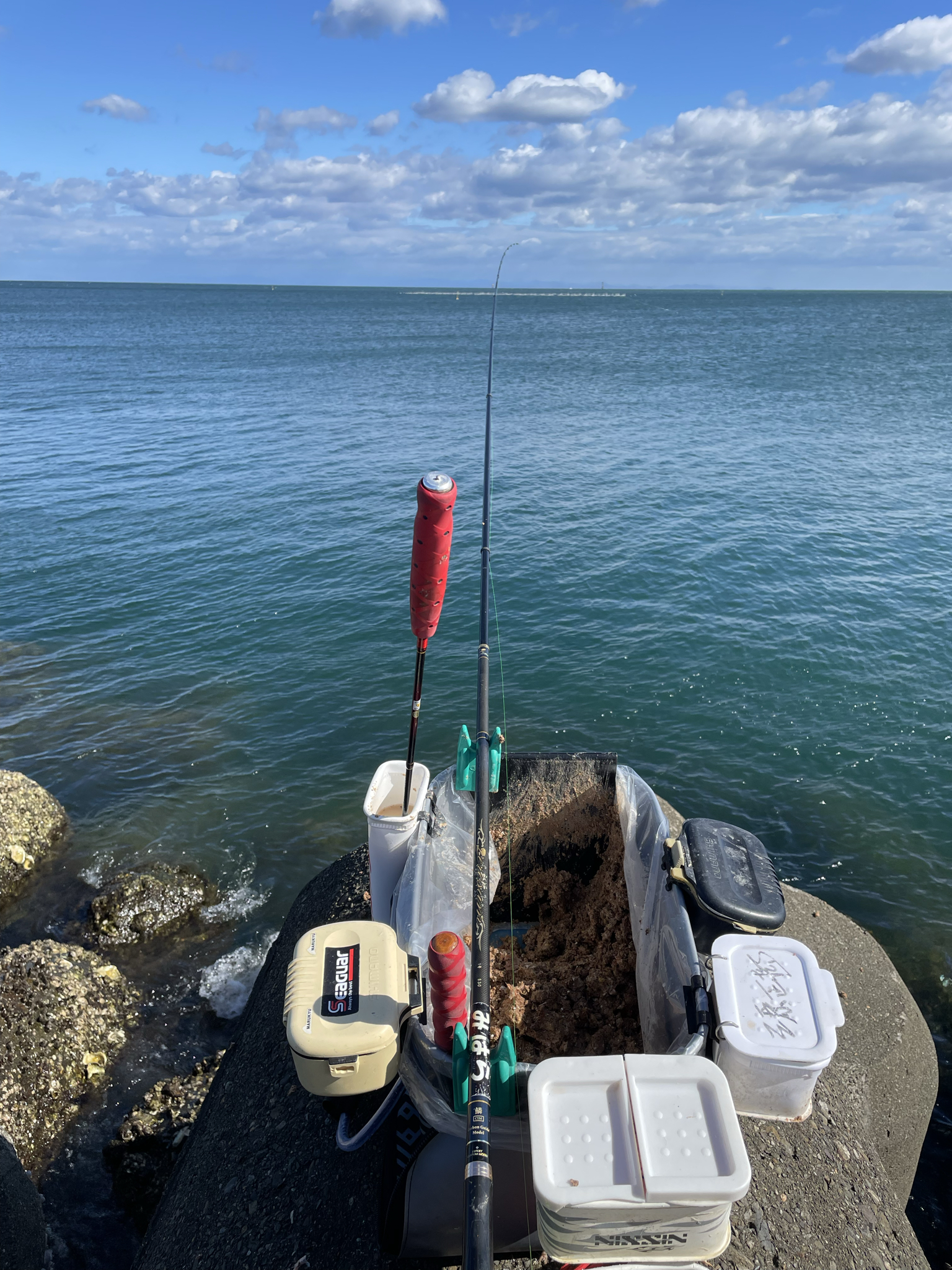 津田一文字にて釣り研徳島支部大会 | (株)宇崎日新（NISSIN）| 磯・船